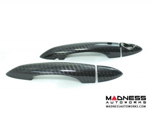 Alfa Romeo Giulia Exterior Door Handle Cover Set - Carbon Fiber
